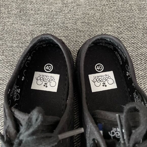 🇫🇷Les Temps de Cerises canvas runners black/black - Picture 11 of 13